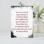 Murder Mystery Save The Date Party (Staand voorkant)