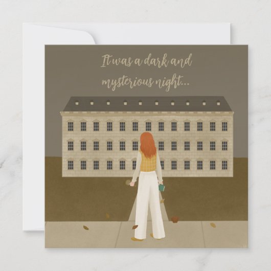 Murder Mystery Theme Party Kaart (Voorkant)