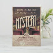 Murder Mystery Train Uitnodiging (Staand voorkant)
