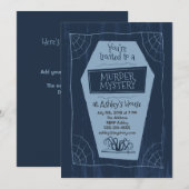 Murder Mystery - Uitnodiging (Voorkant / Achterkant)