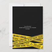 Murder Mystery Verjaardag Pyjama Party Night Kaart (Achterkant)