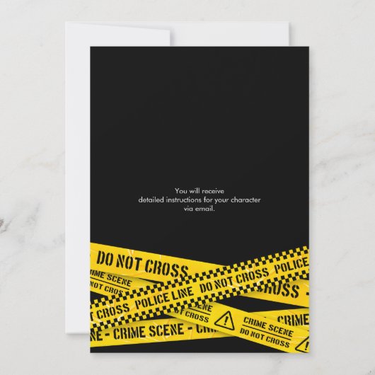 Murder Mystery Verjaardag Pyjama Party Night Kaart (Achterkant)