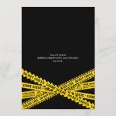 Murder Mystery Verjaardagsfeest met politiebanden Kaart (Achterkant)