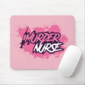 Murder Nurse Splat Mousepad - Roze Muismat (Met muis)