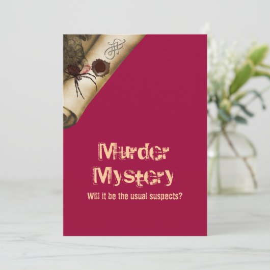 Murder-onderzoek dat het heeft gedaan kaart (Staand voorkant)