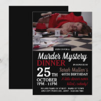 Murder Scene, Murder Mystery Birthday Dinner
