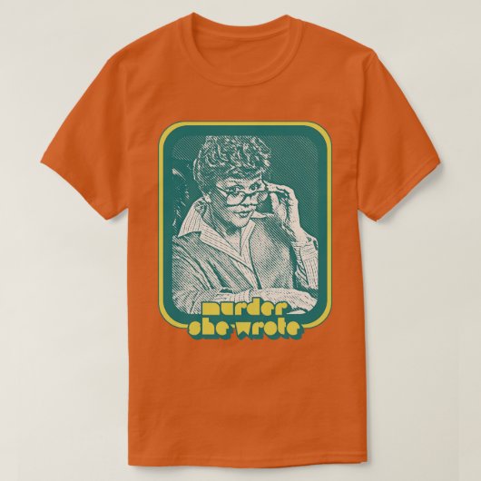 Murder She Wrote Retro TV Design uit de jaren 80 T-shirt (Design voorkant)