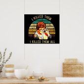 Murder Ze schreef Vintage Poster (Keuken)