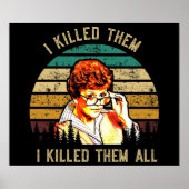 Murder Ze schreef Vintage Poster (Voorkant)