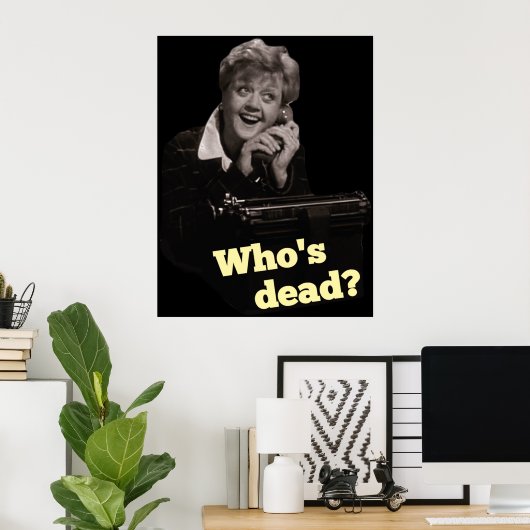 Murder Zij Wrote Poster (Thuiskantoor)