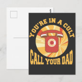 Murderino Cult noemt je vader echte misdaad Briefkaart (Voorkant / Achterkant)