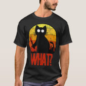 Murderous Black Psycho Cute Cat What Knife Christm T-shirt (Voorkant)