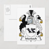 Murdoch Family Crest Briefkaart (Voorkant / Achterkant)