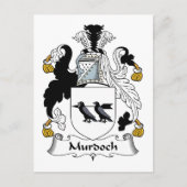 Murdoch Family Crest Briefkaart (Voorkant)