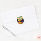 Murdock Canal Trail Utah Kleuren Vierkante Sticker (Envelop)