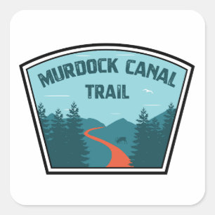 Murdock Canal Trail Utah Vierkante Sticker