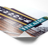 Murdock Theater Sign, Wichita, Kansas Foto Afdruk (Hoek)