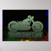 muren van het motorfietsdemper poster (Voorkant)