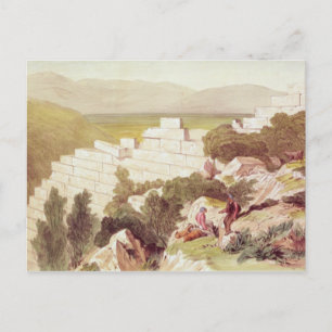 Muren van oude Samos, Cephalonia, 19de eeuw Briefkaart