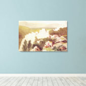 Muren van oude Samos, Cephalonia, 19de eeuw Canvas Afdruk (Insitu (Houten vloer))