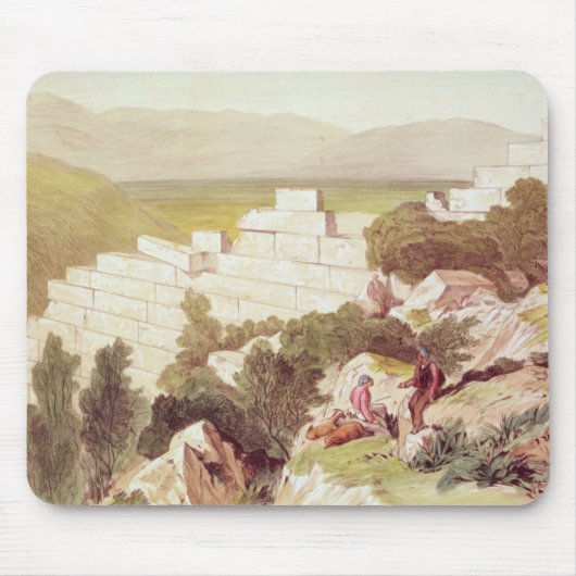 Muren van oude Samos, Cephalonia, 19de eeuw Muismat (Voorkant)