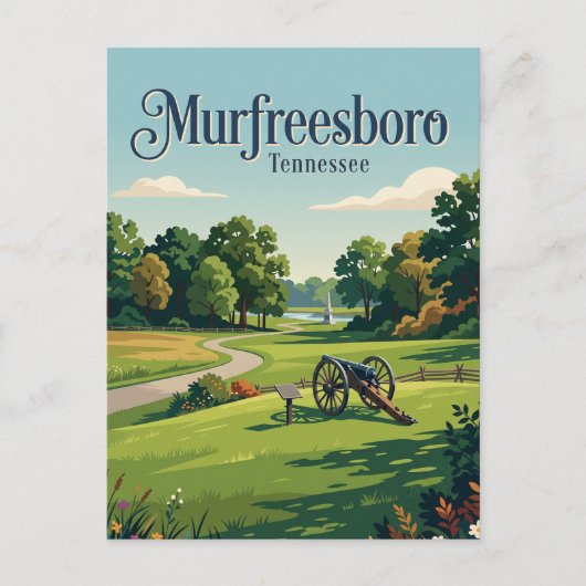Murfreesboro, Tennessee Briefkaart (Voorkant)