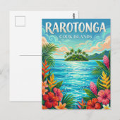 Muri Lagoon Cookeilanden Briefkaart (Voorkant / Achterkant)