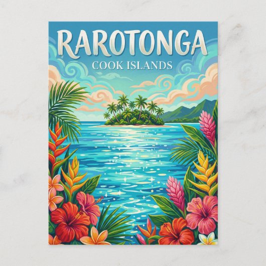 Muri Lagoon Cookeilanden Briefkaart (Voorkant)