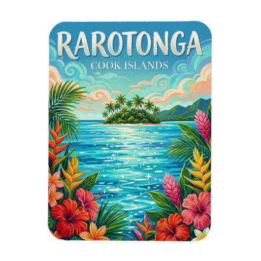 Muri Lagoon Cookeilanden Magneet (Verticaal)