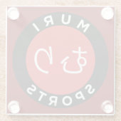 MURI SPORTS Coaster Glazen Onderzetter (Achterkant)