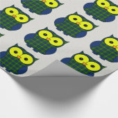 Muri Tartan Pset Owl Cadeaupapier (Hoek)