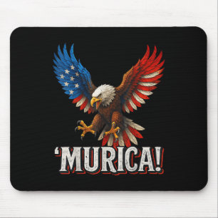 Murica Bald Eagle 4 juli Amerikaanse vlag Patrio Muismat