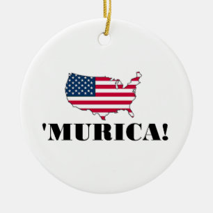 Murica Flag Keramisch Ornament