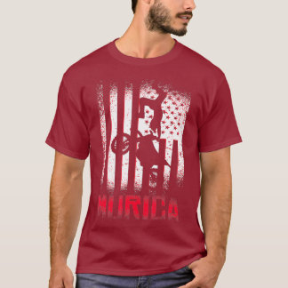 Murica Flag Motocross Dirt Bike Offroad Gift voor T-shirt