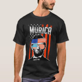 Murica Funny Abe Lincoln, 4 juli, Amerika T-shirt (Voorkant)