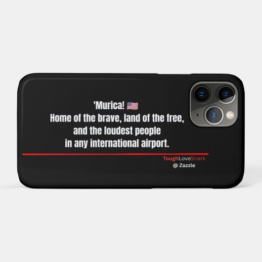 'Murica! Grappig Patriotisch Case-Mate iPhone Case (Achterkant (horizontaal))