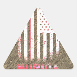 Murica National American Flag Design Sticker