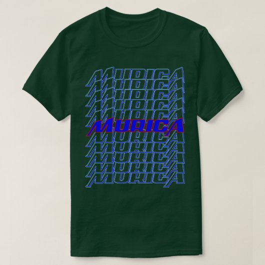 Murica Neon kleur T-shirt (Design voorkant)