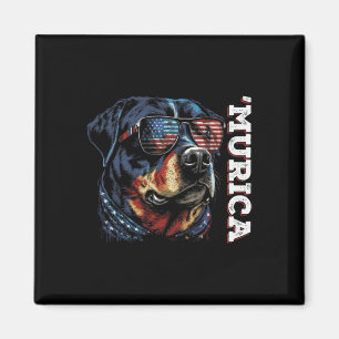 Murica Patriottische Rottweiler 4 juli hond Magneet