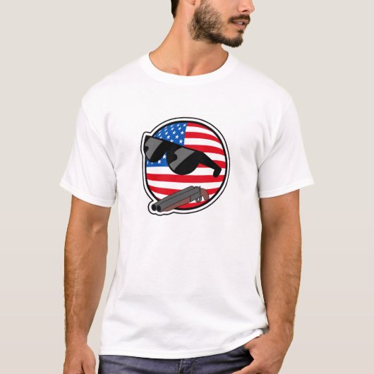 Murica Polandball T-shirt (Voorkant)