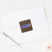 Murica Vierkante Sticker (Envelop)