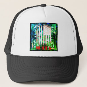 Murica Vlag van de VS Trucker Pet