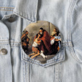 Murillo -- De terugkeer van de verloren zoon Ronde Button 4,0 Cm (In situ)