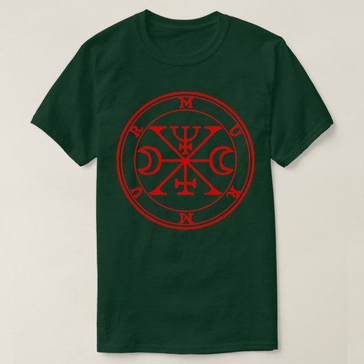 Murmur Ars Goetia Sigil Red T-shirt (Design voorkant)