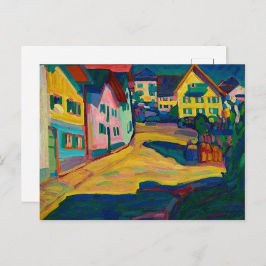 Murnau, Burggrabenstrasse, 1908, ingediend door Wa Briefkaart (Voorkant / Achterkant)