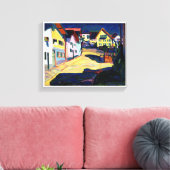 Murnau, Burggrabenstrasse 1 (1908) van Wassily Kan Canvas Afdruk (Insitu (Woonkamer))