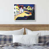 Murnau, Burggrabenstrasse 1 (1908) van Wassily Kan Canvas Afdruk (Insitu (Slaapkamer))