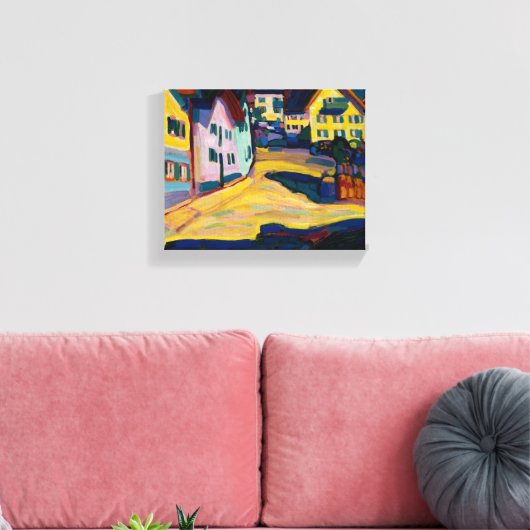 Murnau Burggrabenstrasse 1 - Wassily Kandinsky Canvas Afdruk (Insitu (Woonkamer))