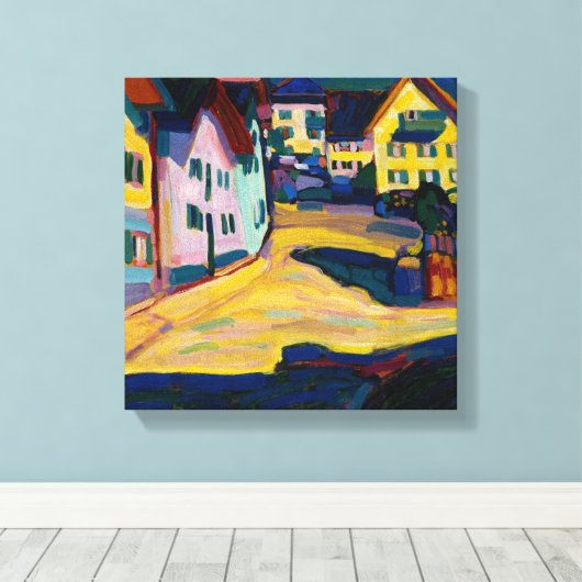 Murnau Burggrabenstrasse 1 - Wassily Kandinsky Canvas Afdruk (Insitu (Houten vloer))