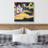 Murnau Burggrabenstrasse 1 - Wassily Kandinsky Canvas Afdruk (Insitu (Slaapkamer))